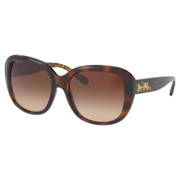 Coach Women's Brown Square Sunglasses - Picture 1 of 1